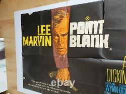 Rare Point Blank Original Uk Quad Movie Poster 1967 Lee Marvin