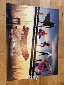 Rare Spider-Man Into The Spider Verse UK Movie Quad Poster 30x40 Inches