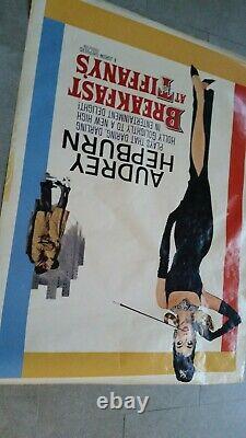 Rare Vintage Film Poster. Audry Hepburn, Breakfast @tiffany's