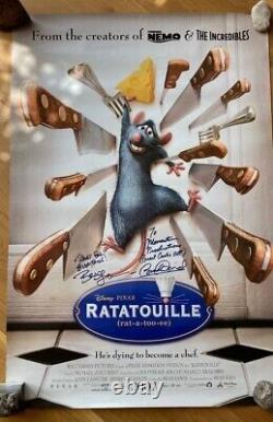 Ratatouille Original US Movie Poster Cinema Quad Signed by Director Brad Bird