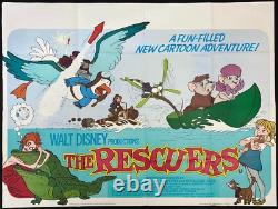 Rescuers ORIGINAL Quad Movie Film Movie Cinema Poster FIRST RELEASE Disney 1977