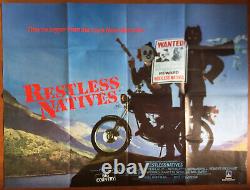 Restless Natives 1985 Original Uk Quad Movie Poster Big Country Very Rare