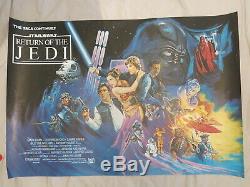Return Of The Jedi Original British Quad Film Poster 1983 Rare Rolled Star Wars
