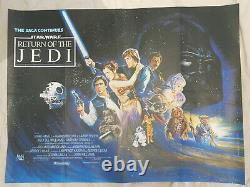 Return Of The Jedi Original British Quad Film Poster 1983 Rare Star Wars