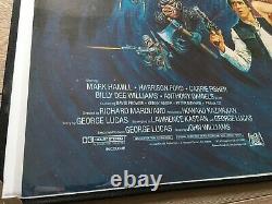 Return Of The Jedi Original Uk Quad Movie Poster 1983 Rolled London Underground