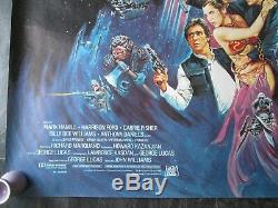 Return Of The Jedi Original Uk Quad Movie Poster 1983 Very Rare Rolled Poster