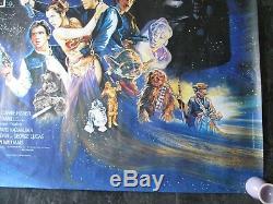 Return Of The Jedi Original Uk Quad Movie Poster 1983 Very Rare Rolled Poster