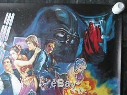 Return Of The Jedi Original Uk Quad Movie Poster 1983 Very Rare Rolled Poster