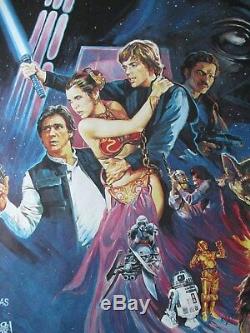 Return Of The Jedi Original Uk Quad Movie Poster 1983 Very Rare Rolled Poster