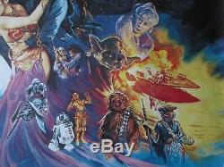 Return Of The Jedi Original Uk Quad Movie Poster 1983 Very Rare Rolled Poster