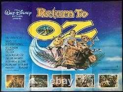Return to Oz ORIGINAL Quad Movie Poster Fairuza Balk Walt Disney 1985