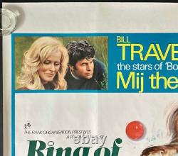 Ring of Bright Water ORIGINAL UK Quad Movie Cinema Poster Virginia McKenna 1969