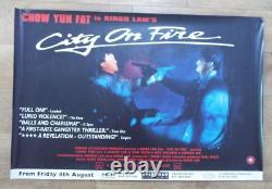 Ringo Lam's City On Fire 1987 Original UK Quad Movie Poster