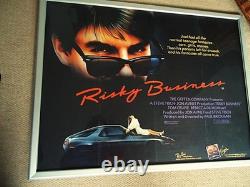 Risky Business 1983 Tom Cruise Vintage Uk Quad Movie Poster Collecible Rare Gem