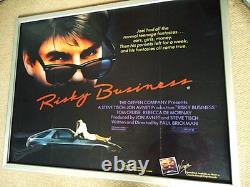 Risky Business 1983 Tom Cruise Vintage Uk Quad Movie Poster Collecible Rare Gem