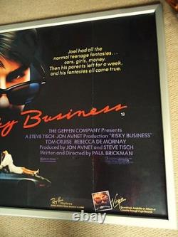 Risky Business 1983 Tom Cruise Vintage Uk Quad Movie Poster Collecible Rare Gem