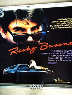 Risky Business 1983 Tom Cruise Vintage Uk Quad Movie Poster Collecible Rare Gem