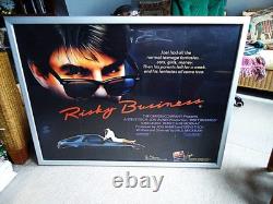 Risky Business 1983 Tom Cruise Vintage Uk Quad Movie Poster Collecible Rare Gem