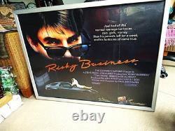 Risky Business 1983 Tom Cruise Vintage Uk Quad Movie Poster Collecible Rare Gem