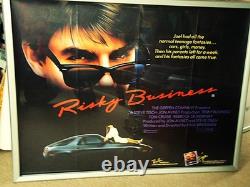 Risky Business 1983 Tom Cruise Vintage Uk Quad Movie Poster Collecible Rare Gem