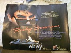 Risky Business Original UK Quad Movie Cinema Poster Tom Cruise 1983 40x30