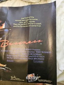 Risky Business Original UK Quad Movie Cinema Poster Tom Cruise 1983 40x30