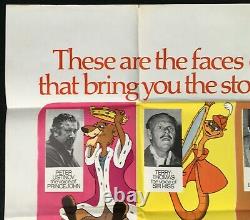 Robin Hood ORIGINAL Quad Movie Poster Walt Disney 1973