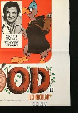 Robin Hood ORIGINAL Quad Movie Poster Walt Disney 1973
