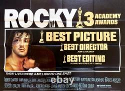 Rocky Original 1976 Movie Quad Poster Sylvester Stallone Talia Shire