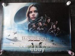 Rogue One Original Quad Poster 2016 D Sided Star Wars Uk Movie Cinema Poster