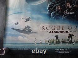 Rogue One Original Quad Poster 2016 D Sided Star Wars Uk Movie Cinema Poster