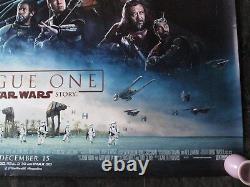 Rogue One Original Quad Poster 2016 D Sided Star Wars Uk Movie Cinema Poster