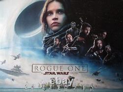 Rogue One Original Quad Poster 2016 D Sided Star Wars Uk Movie Cinema Poster