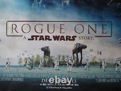 Rogue One Original Quad Poster 2016 D Sided Star Wars Uk Movie Cinema Poster