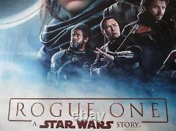 Rogue One Original Quad Poster 2016 D Sided Star Wars Uk Movie Cinema Poster