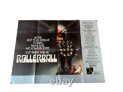 Rollerball 1975 Original Quad Movie Cinema Poster. James Caan