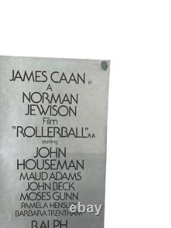 Rollerball 1975 Original Quad Movie Cinema Poster. James Caan