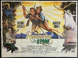 Romancing the Stone Original Quad Movie Cinema Poster Michael Douglas 1984