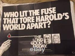 SALE! Rare ORIGINAL uk QUAD MOVIE CINEMA POSTER'79 Long Good Friday Who Lit Fuse