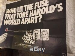 SALE! Rare ORIGINAL uk QUAD MOVIE CINEMA POSTER'79 Long Good Friday Who Lit Fuse