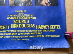 SATURN 3 Original UK Quad Movie Poster (Rolled) Kirk Douglas 1980