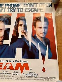SCREAM UK British Quad Cinema Movie Poster RARE Original D/S Rolled 1996 40x30