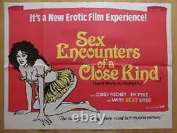 SEX ENCOUNTERS OF A CLOSE KIND (1976) original UK quad film/movie poster, adult