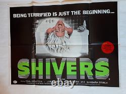 SHIVERS 1977 DAVID CRONENBERG ORIGINAL POSTER UK QUAD 30x40 VINTAGE