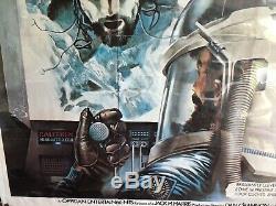 SIGNED JOHN CARPENTER Original Folded 1974 DARK STAR UK Quad Movie POSTER Sci-Fi