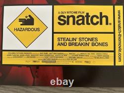 SNATCH UK QUAD ORIGINAL DOUBLE SIDED MOVIE POSTER 30 x 40 MINT BRAD PITT