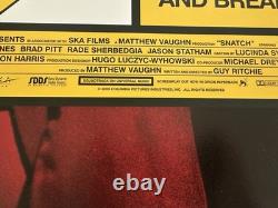 SNATCH UK QUAD ORIGINAL DOUBLE SIDED MOVIE POSTER 30 x 40 MINT BRAD PITT