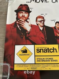 SNATCH UK QUAD ORIGINAL DOUBLE SIDED MOVIE POSTER 30 x 40 MINT BRAD PITT