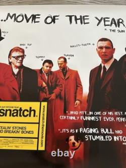 SNATCH UK QUAD ORIGINAL DOUBLE SIDED MOVIE POSTER 30 x 40 MINT BRAD PITT