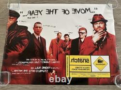 SNATCH UK QUAD ORIGINAL DOUBLE SIDED MOVIE POSTER 30 x 40 MINT BRAD PITT